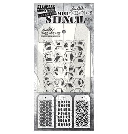 STAMPERS ANONYMOUS STAMPERS ANONYMOUS TIM HOLTZ MINI LAYERING STENCIL SET #55 3PK