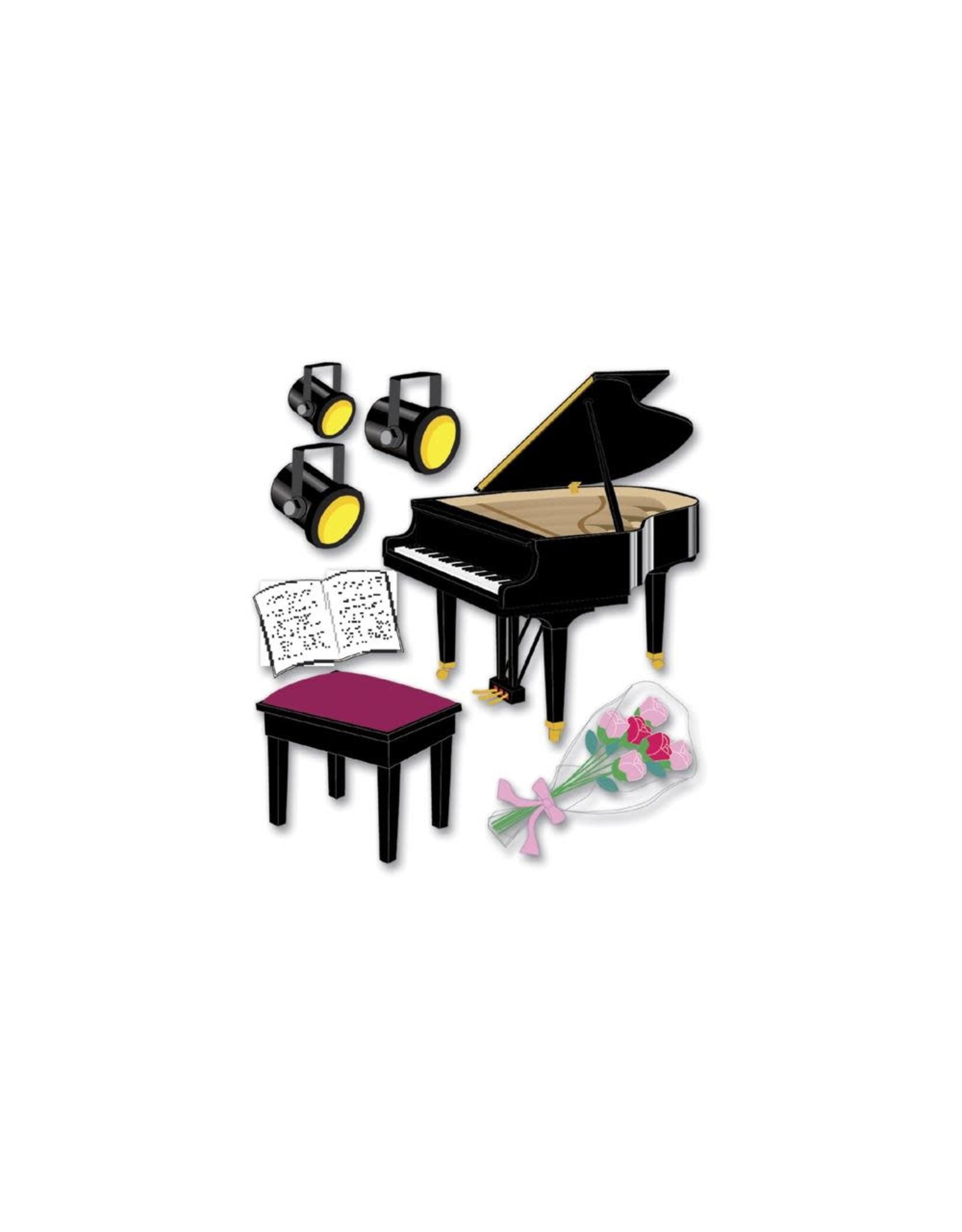 JOLEE’S JOLEE'S BOUTIQUE PIANO RECITAL DIMENSIONAL STICKERS
