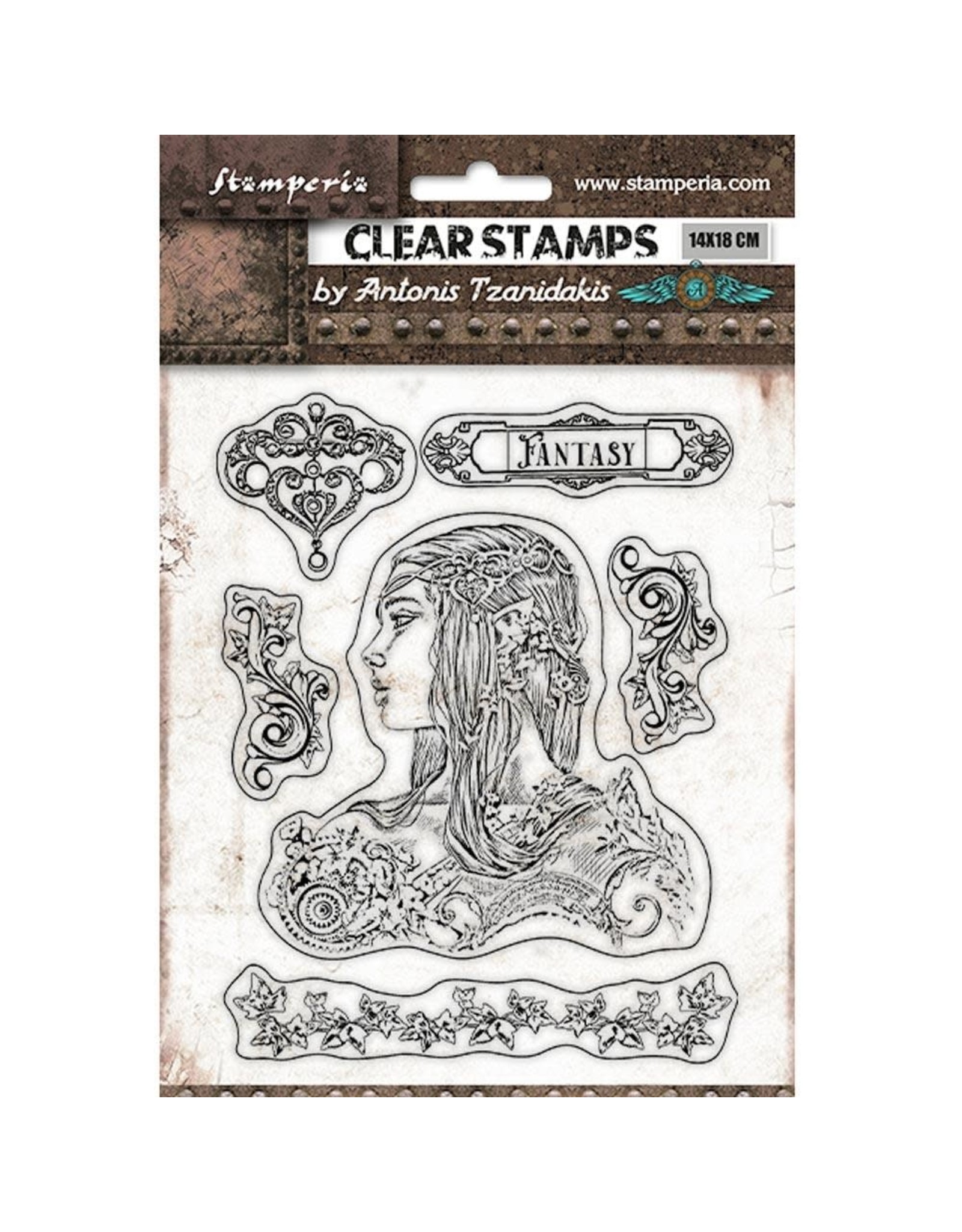 STAMPERIA MAGIC FOREST AMAZON CLEAR STAMP SET Scrapbook Centrale