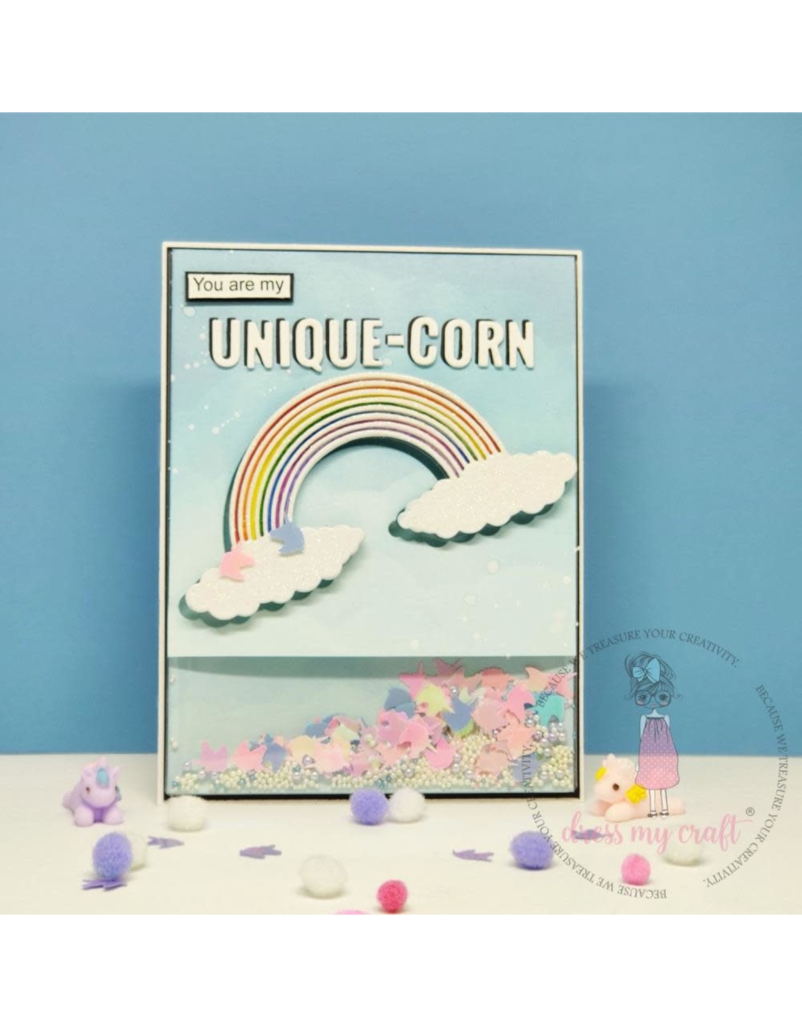 DRESS MY CRAFT DRESS MY CRAFT SHAKER ELEMENTS SPARKLING UNICORN 6gms