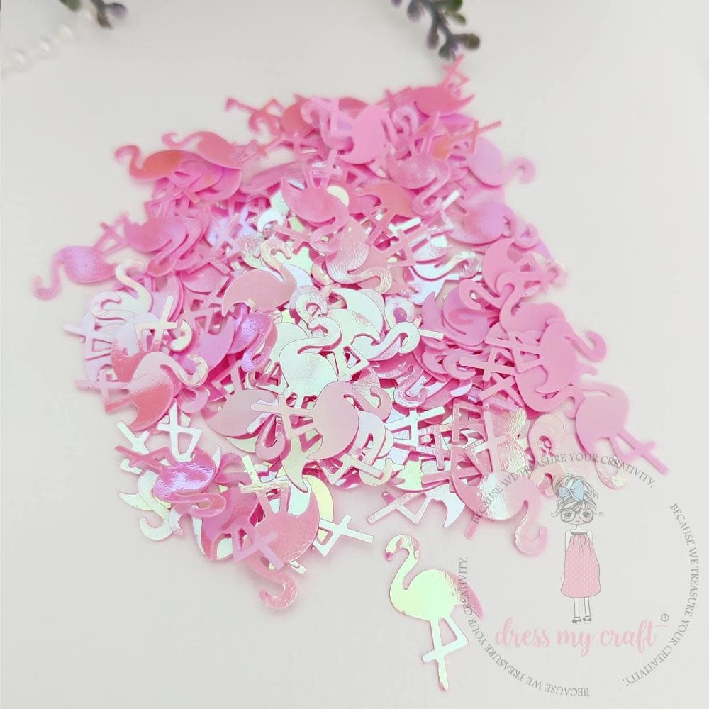 DRESS MY CRAFT DRESS MY CRAFT SHAKER ELEMENTS SPARKLING FLAMINGO