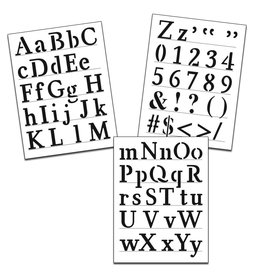 CRAFTERS WORKSHOP THE CRAFTERS WORKSHOP TRADITIONAL ALPHABET 8.5x11 STENCIL