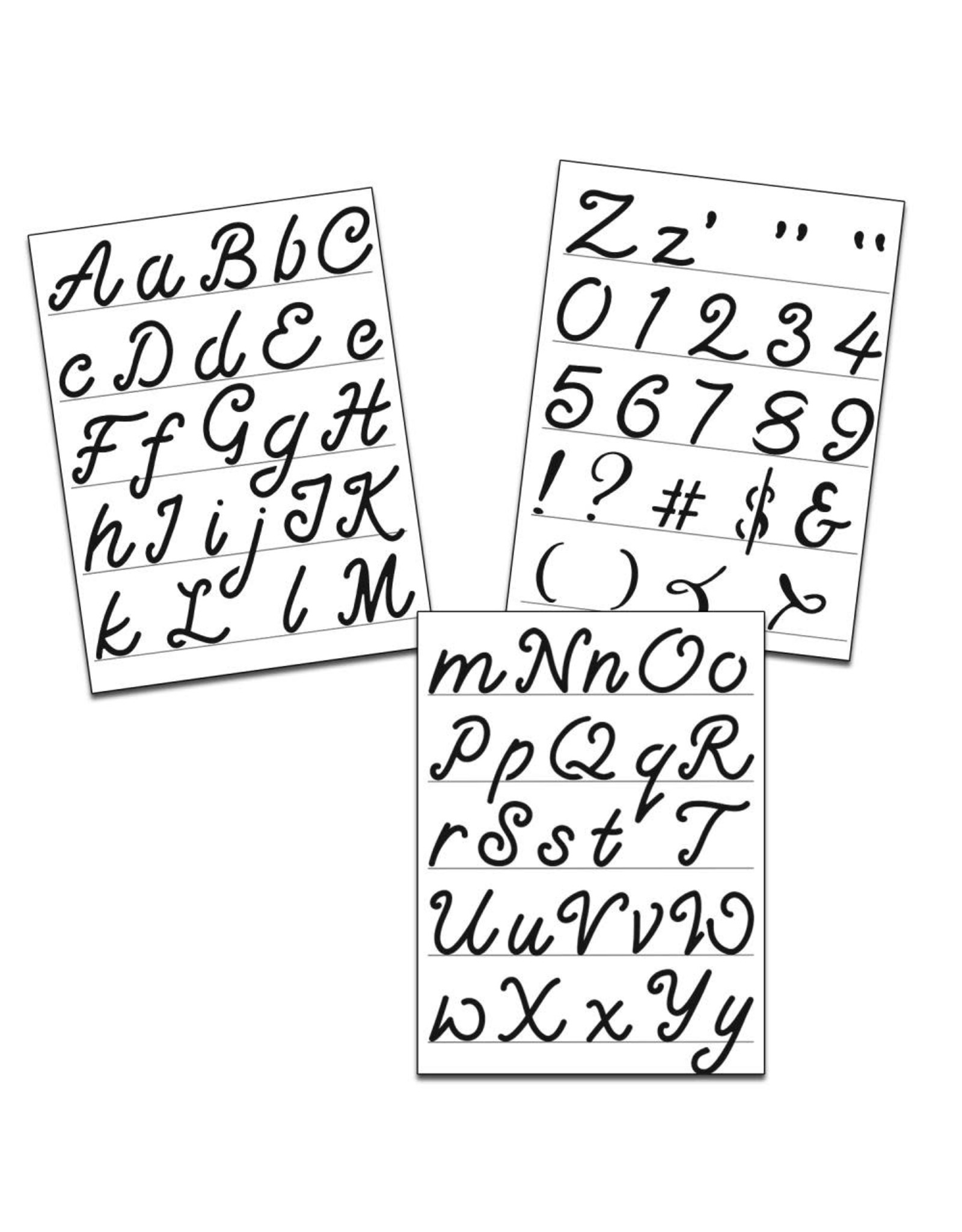 CRAFTERS WORKSHOP THE CRAFTERS WORKSHOP SCRIPT ALPHABET 8.5x11 STENCIL