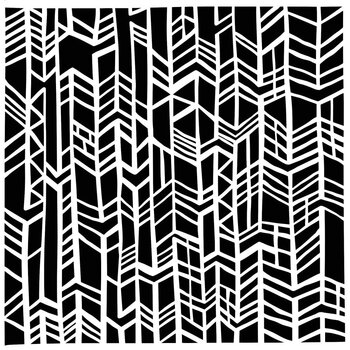 CRAFTERS WORKSHOP THE CRAFTER'S WORKSHOP CATHLIN LARSEN DISTRESSED KNIT 6x6 STENCIL