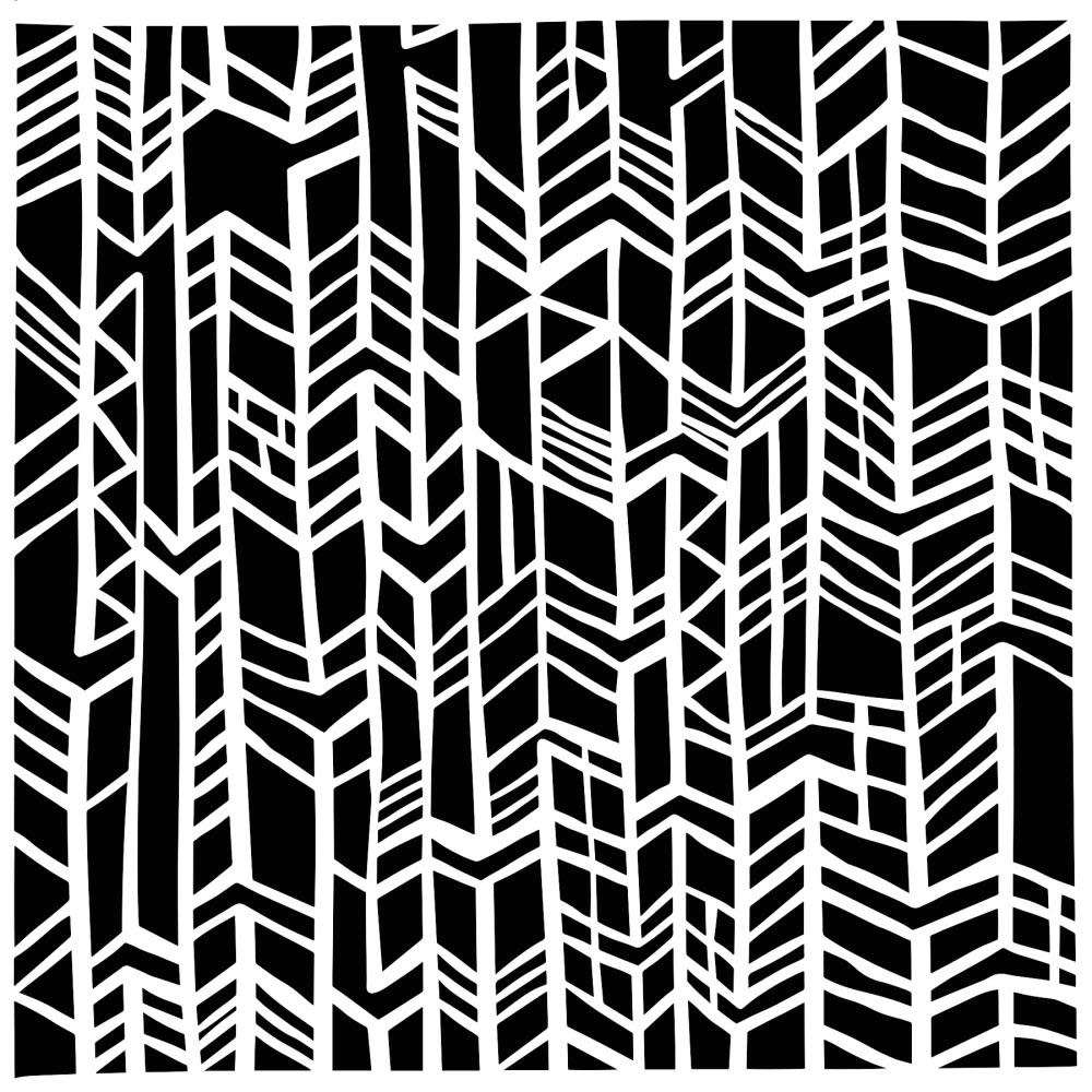 CRAFTERS WORKSHOP THE CRAFTER'S WORKSHOP CATHLIN LARSEN DISTRESSED KNIT 6x6 STENCIL