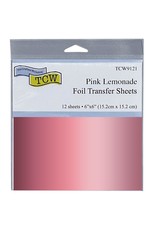 THERMOWEB THE CRAFTER'S WORKSHOP PINK LEMONADE 6x6 FOIL TRANSFER SHEETS 12/PK