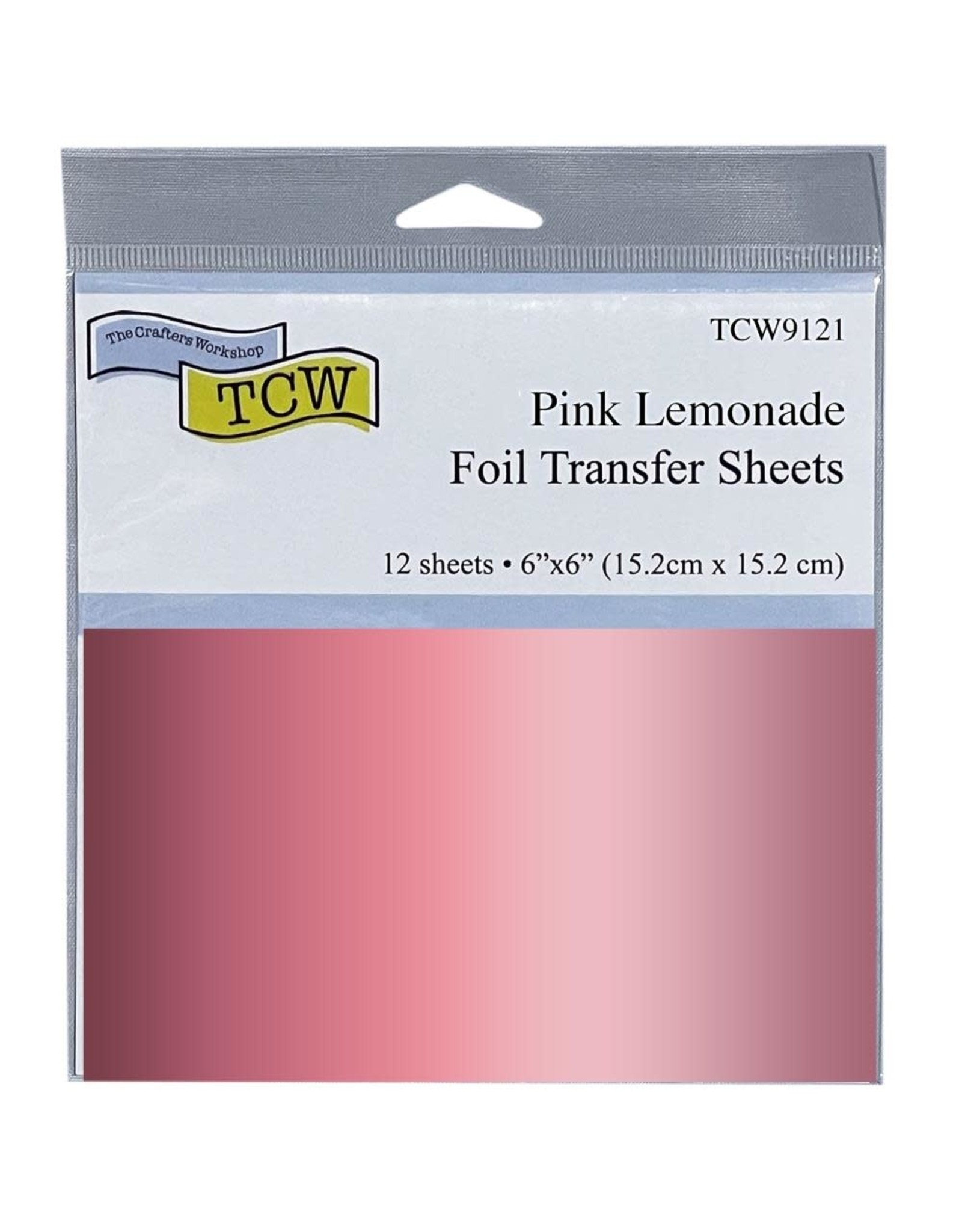 THERMOWEB THE CRAFTER'S WORKSHOP PINK LEMONADE 6x6 FOIL TRANSFER SHEETS 12/PK