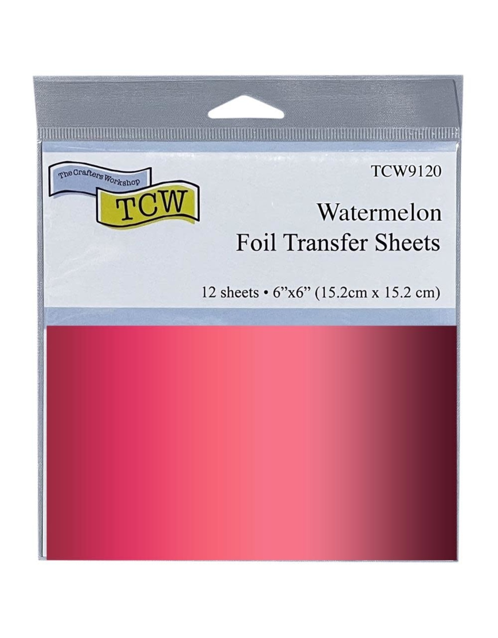 THERMOWEB THE CRAFTER'S WORKSHOP WATERMELON 6x6 FOIL TRANSFER SHEETS 12/PK