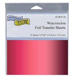 THERMOWEB THE CRAFTER'S WORKSHOP WATERMELON 6x6 FOIL TRANSFER SHEETS 12/PK