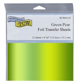 CRAFTERS WORKSHOP THE CRAFTER'S WORKSHOP GREEN PEAR 6x6 FOIL TRANSFER SHEETS 12/PK