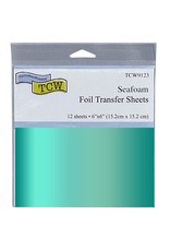 THERMOWEB THE CRAFTER'S WORKSHOP SEAFOAM 6x6 FOIL TRANSFER SHEETS 12/PK