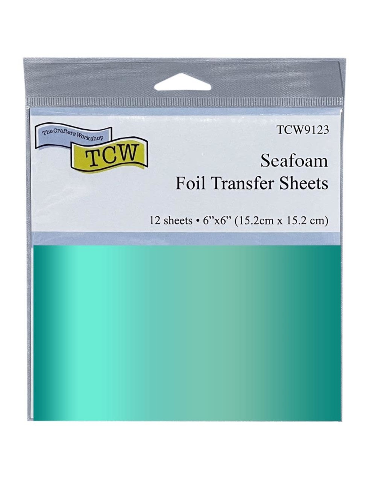 CRAFTERS WORKSHOP THE CRAFTER'S WORKSHOP SEAFOAM 6x6 FOIL TRANSFER SHEETS 12/PK