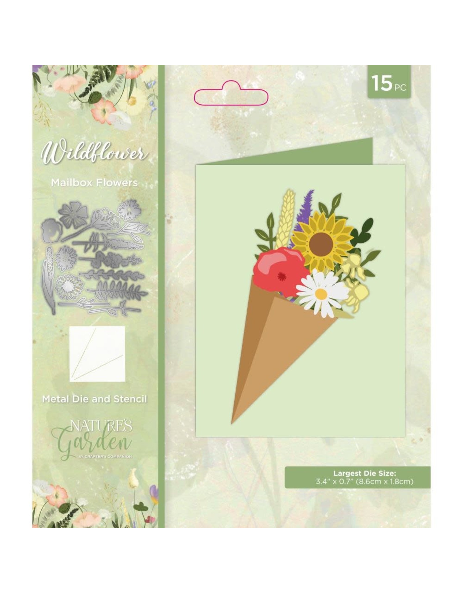 CRAFTERS COMPANION CRAFTERS COMPANION NATURE'S GARDEN WILDFLOWER COLLECTION MAILBOX FLOWERS DIE SET