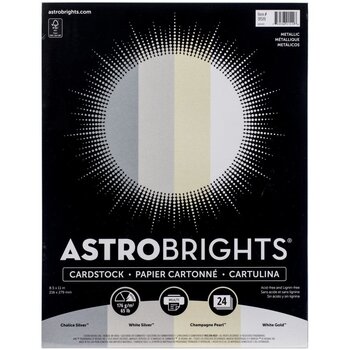 NEENAH NEENAH ASTROBRIGHTS METALLIC CARDSTOCK 8.5x11 24/PACK