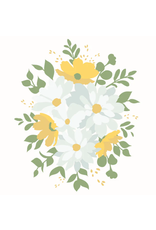 HONEY BEE HONEY BEE STAMPS DAISY LAYERS BOUQUET A2 STENCIL SET 6/PK