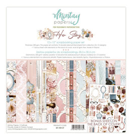 MINTAY MINTAY HER STORY 12x12 COLLECTION PACK 12 SHEETS + BONUS CUTOUTS
