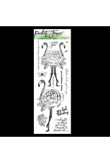 PICKET FENCE PICKET FENCE STUDIOS FABULOUS FLAMINGOES CLEAR STAMP SET