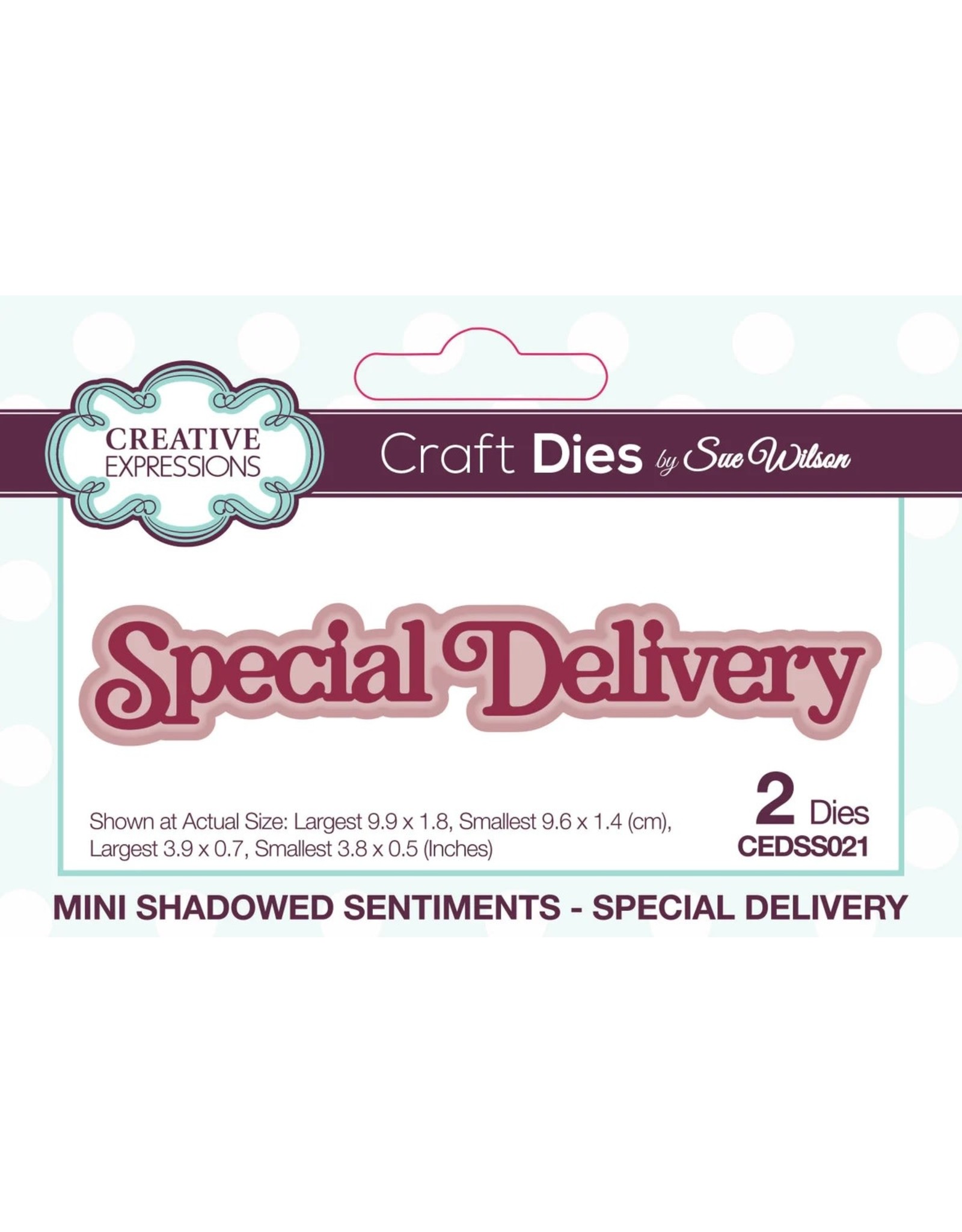 CREATIVE EXPRESSIONS SUE WILSON MINI SHADOWED SENTIMENTS SPECIAL