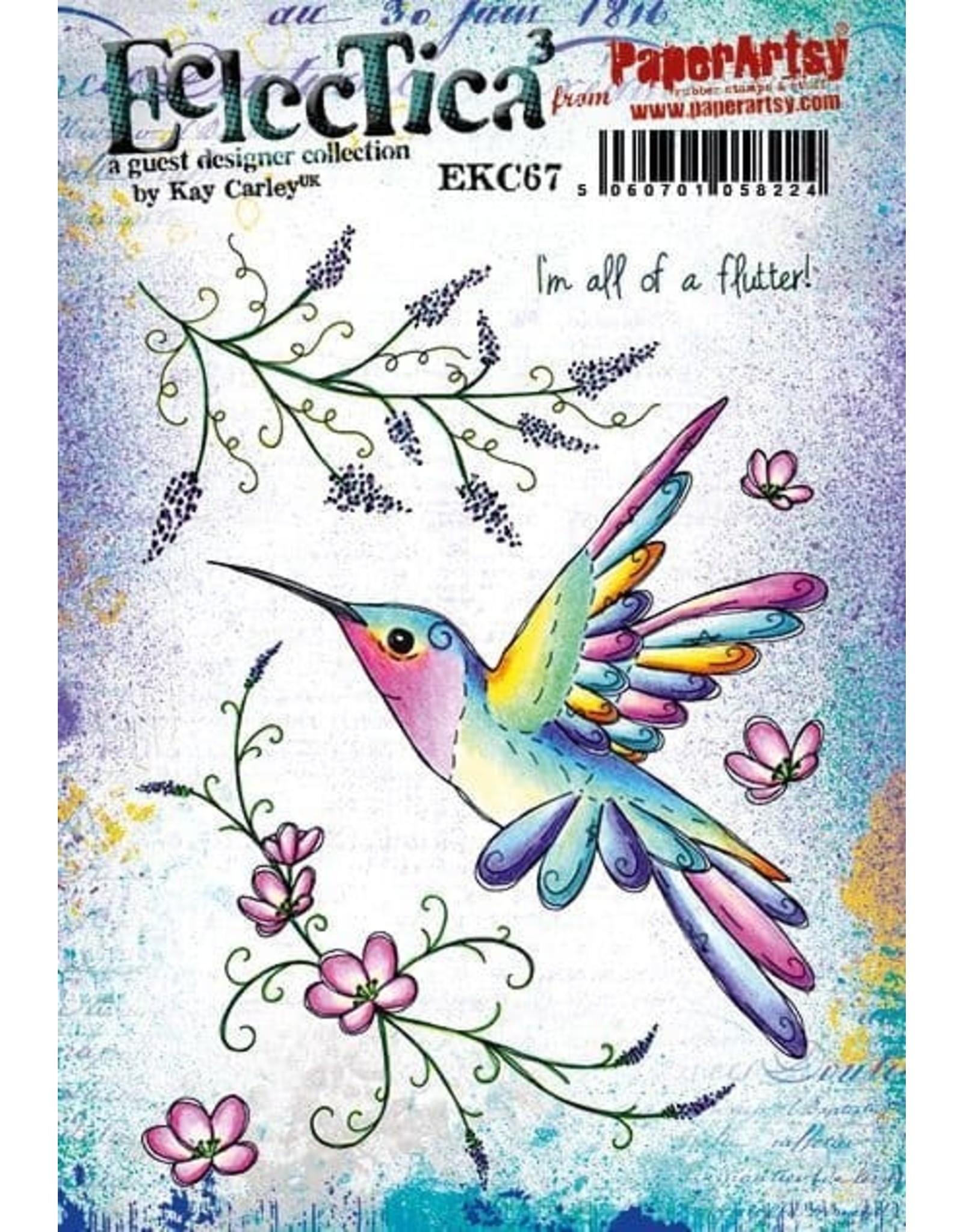 PAPER ARTSY PAPER ARTSY ECLECTICA KAY CARLEY EKC67 CLING STAMP SET