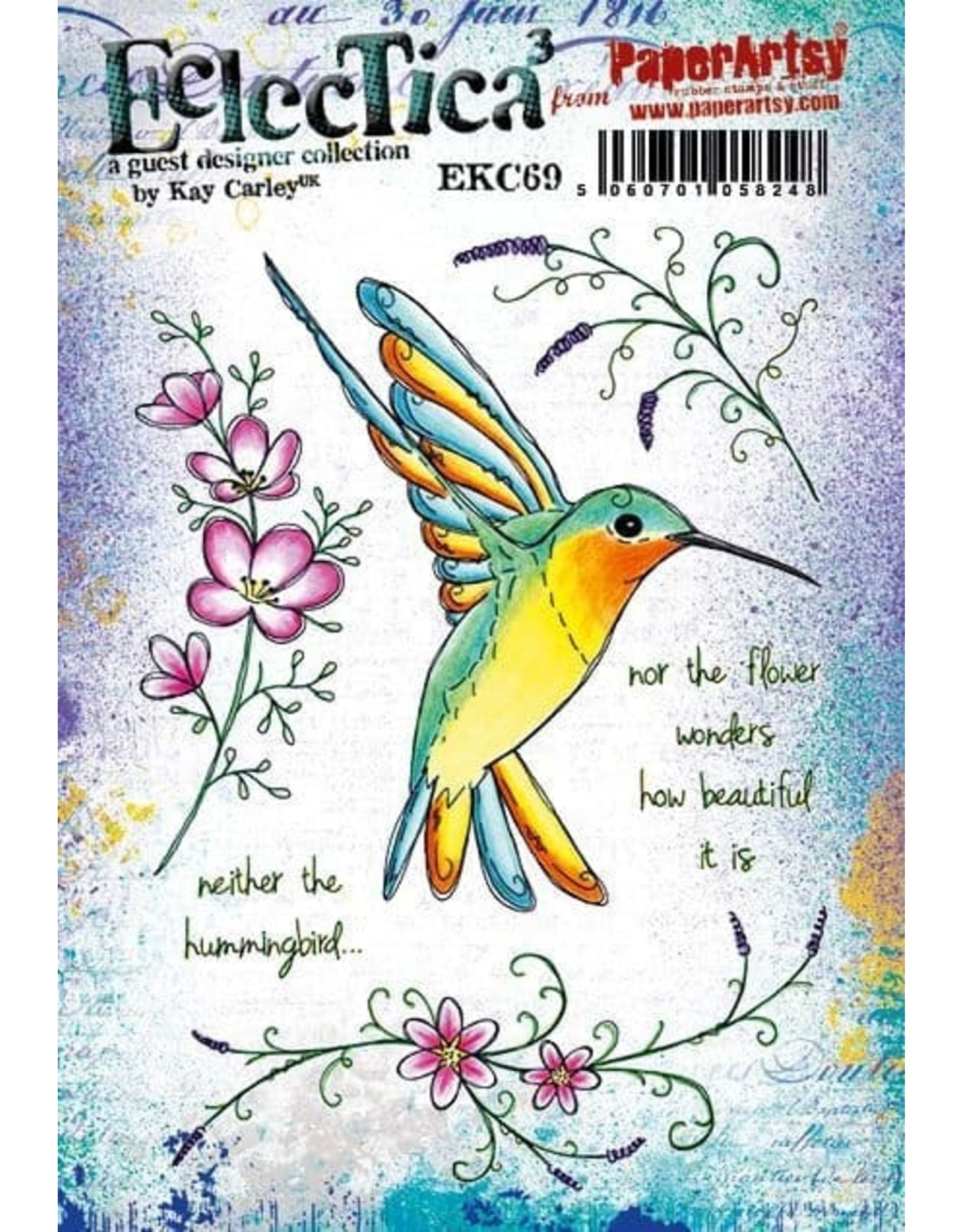 PAPER ARTSY PAPER ARTSY ECLECTICA KAY CARLEY EKC69 CLING STAMP SET