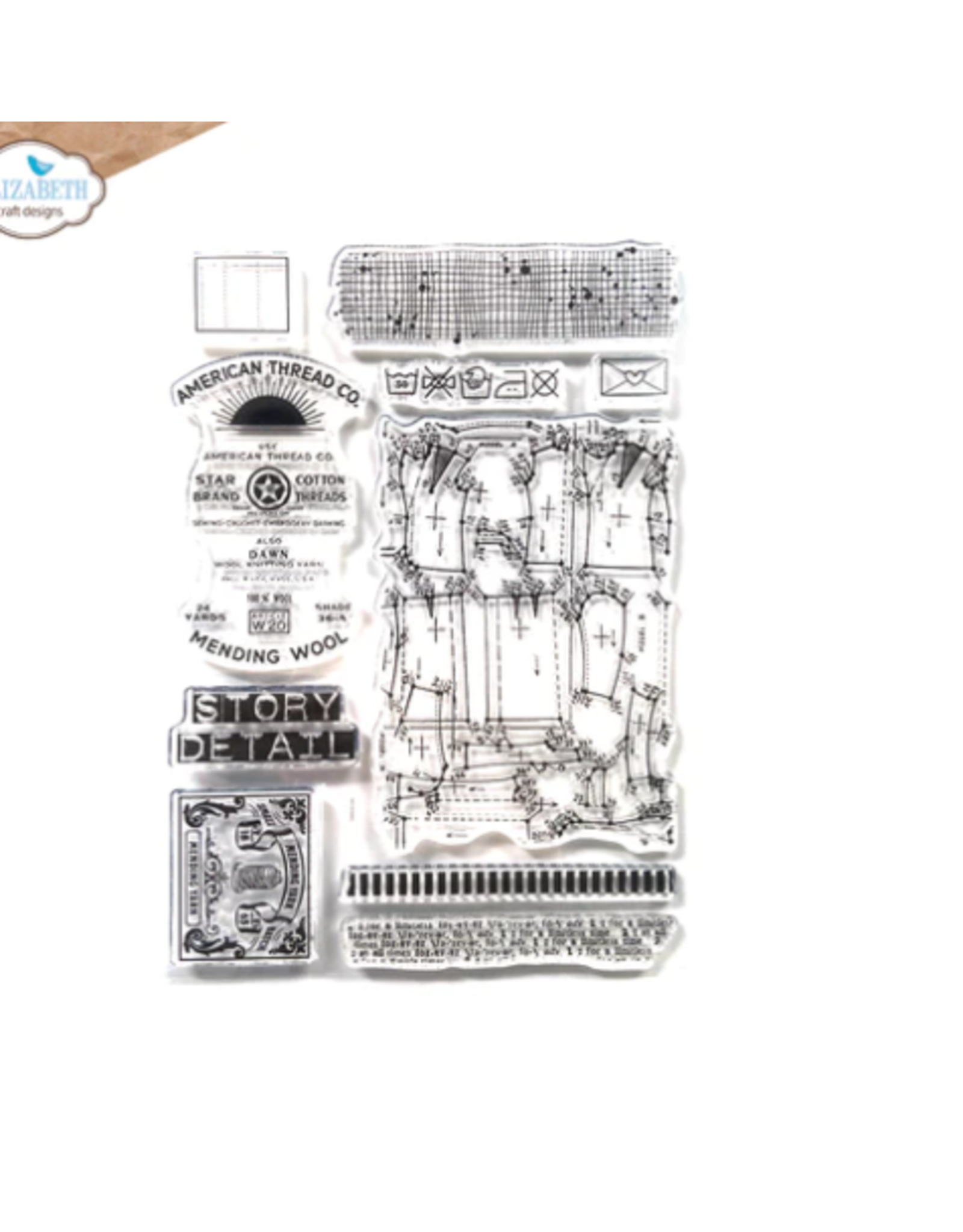 ELIZABETH CRAFT DESIGNS ELIZABETH CRAFT DESIGNS CRAFT STUDIO 1 CLEAR STAMP SET