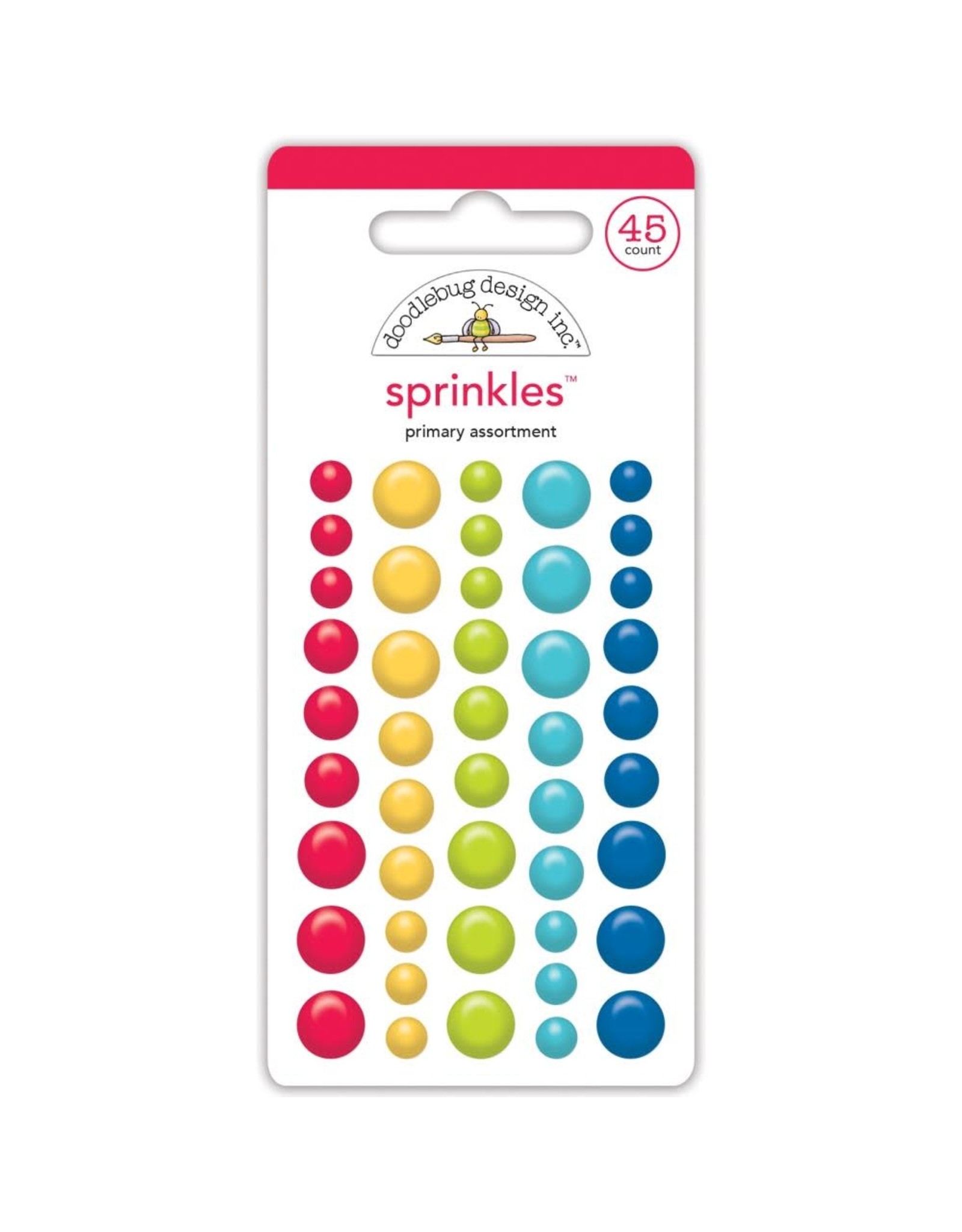 DOODLEBUG DESIGN DOODLEBUG DESIGN PRIMARY ASSORTMENT SPRINKLES EPOXY STICKERS