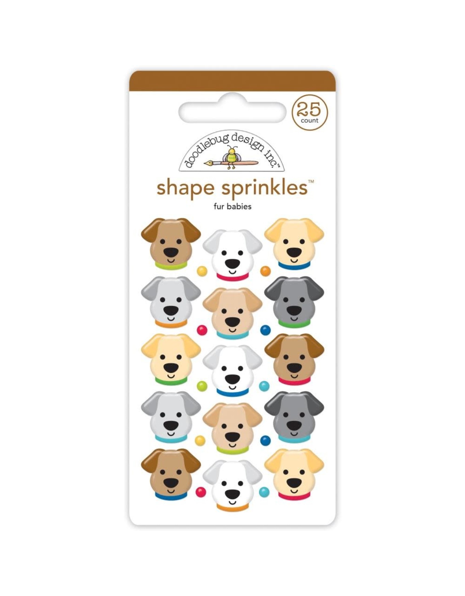 DOODLEBUG DESIGN DOODLEBUG DESIGN FUR BABIES SHAPE SPRINKLES EPOXY STICKERS