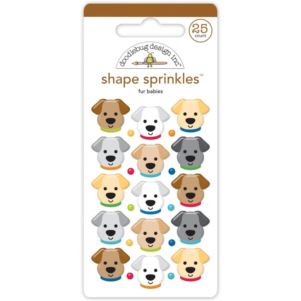 DOODLEBUG DESIGN DOODLEBUG DESIGN FUR BABIES SHAPE SPRINKLES EPOXY STICKERS