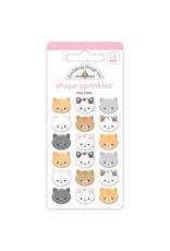 DOODLEBUG DESIGN DOODLEBUG DESIGN BITTY KITTIES SHAPE SPRINKLES EPOXY STICKERS