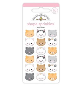 DOODLEBUG DESIGN DOODLEBUG DESIGN BITTY KITTIES SHAPE SPRINKLES EPOXY STICKERS
