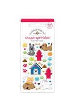 DOODLEBUG DESIGNS DOODLEBUG DESIGN THROW. FETCH. REPEAT. SHAPE SPRINKLES EPOXY STICKERS