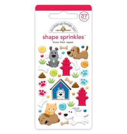 DOODLEBUG DESIGNS DOODLEBUG DESIGN THROW. FETCH. REPEAT. SHAPE SPRINKLES EPOXY STICKERS