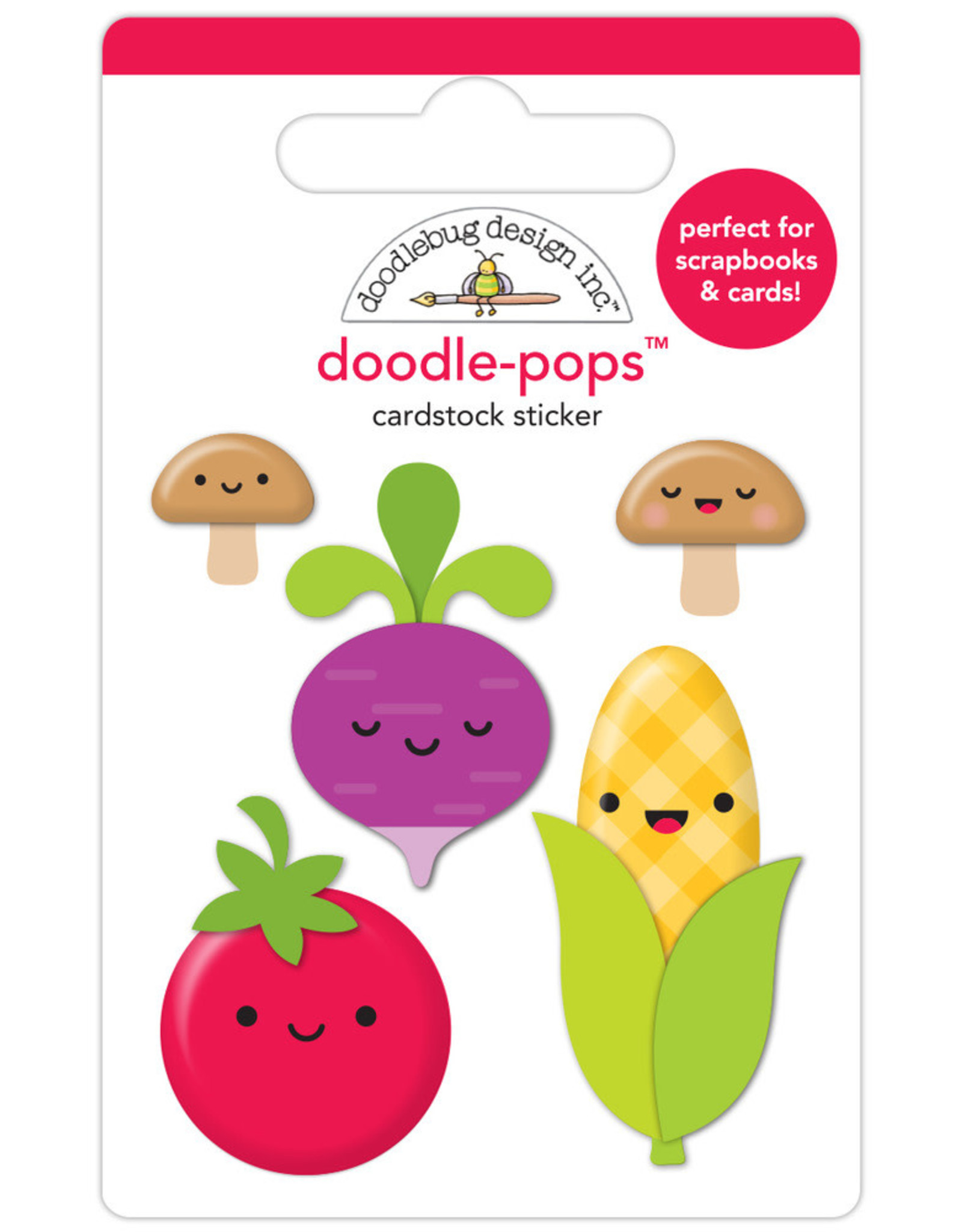 DOODLEBUG DESIGNS DOODLEBUG DESIGN VEGGIE GARDEN DOODLE-POPS STICKERS