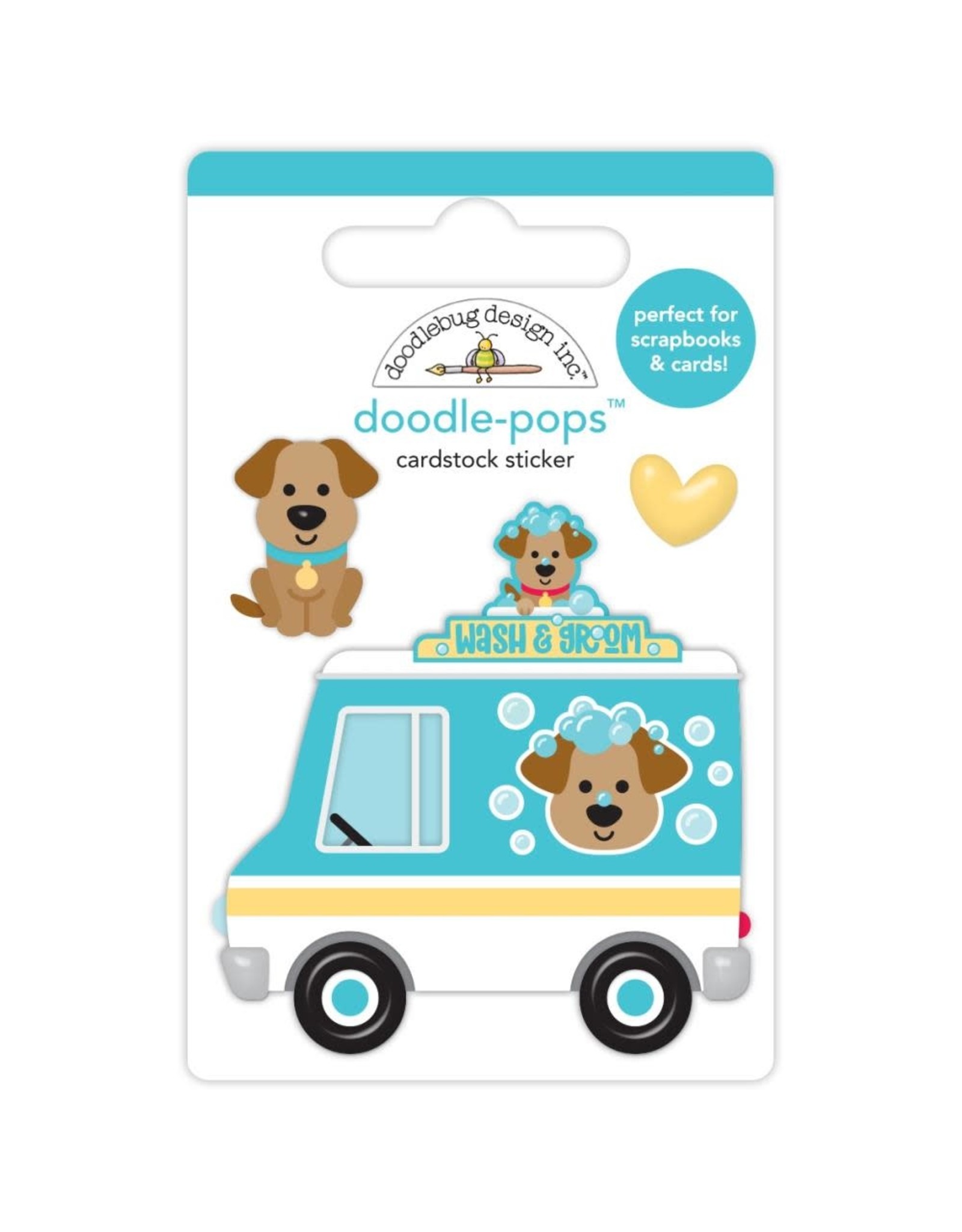 DOODLEBUG DESIGN DOODLEBUG DESIGN WASH WAGON DOODLE-POPS STICKERS