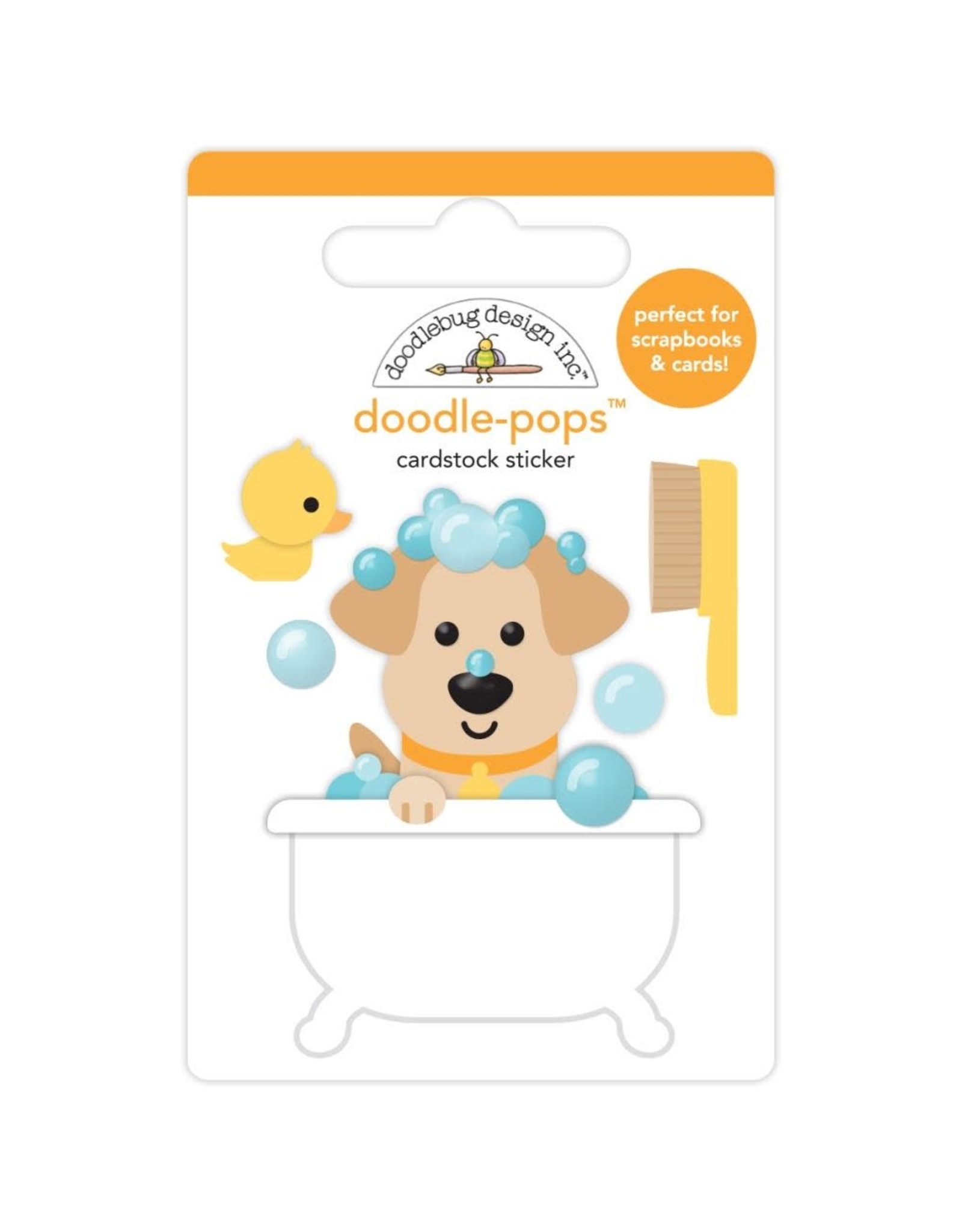 DOODLEBUG DESIGNS DOODLEBUG DESIGN RUB-A-DUB DOODLE-POPS STICKERS