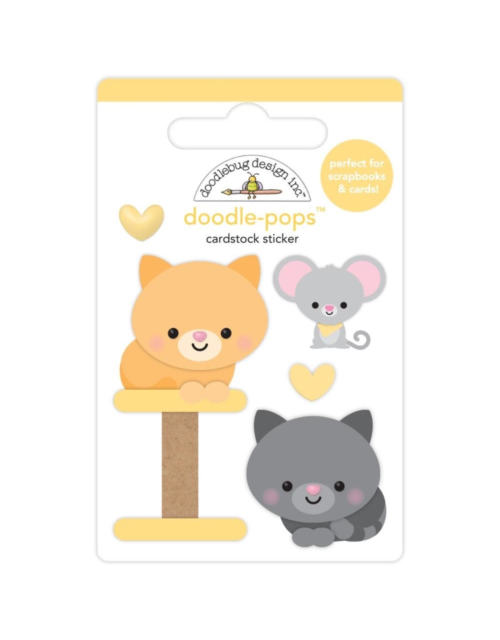 DOODLEBUG DESIGN DOODLEBUG DESIGN PLAYFUL PALS DOODLE-POPS STICKERS