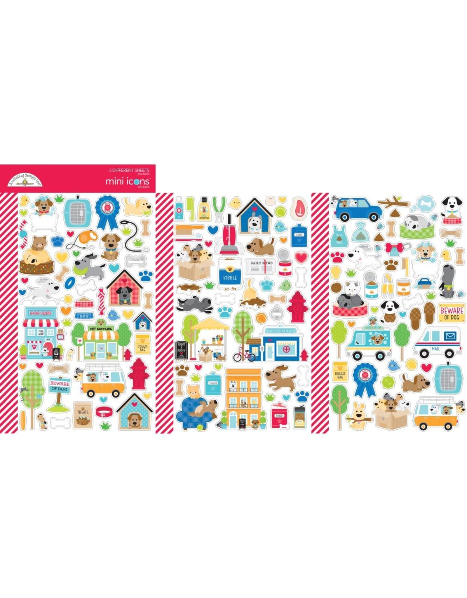 DOODLEBUG DESIGN DOODLEBUG DESIGN DOGGONE CUTE MINI ICONS STICKERS
