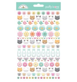 DOODLEBUG DESIGNS DOODLEBUG DESIGN PRETTY KITTY PUFFY ICONS STICKERS