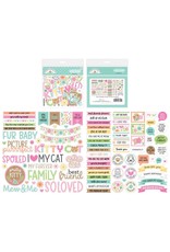 DOODLEBUG DESIGN DOODLEBUG DESIGN PRETTY KITTY CHIT CHAT DIE CUTS 95/PK