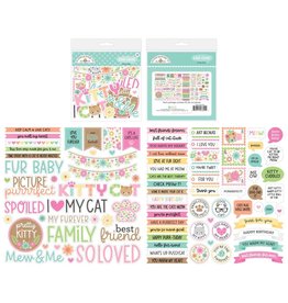 DOODLEBUG DESIGN DOODLEBUG DESIGN PRETTY KITTY CHIT CHAT DIE CUTS 95/PK