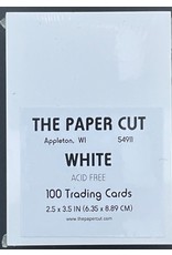 PAPER CUT THE PAPER CUT WHITE TRADING CARDS 2.5x3.5 100/PK