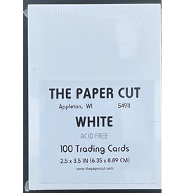 PAPER CUT THE PAPER CUT WHITE TRADING CARDS 2.5x3.5 100/PK
