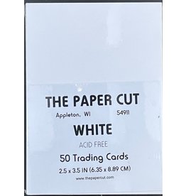 PAPER CUT THE PAPER CUT WHITE TRADING CARDS 2.5x3.5 50/PK