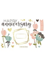 SIMPLE STORIES SIMPLE STORIES SIMPLE PAGES ANNIVERSARY PAGE PIECES 16/PK