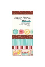 SIMPLE STORIES SIMPLE STORIES RETRO SUMMER WASHI TAPE 5/PK