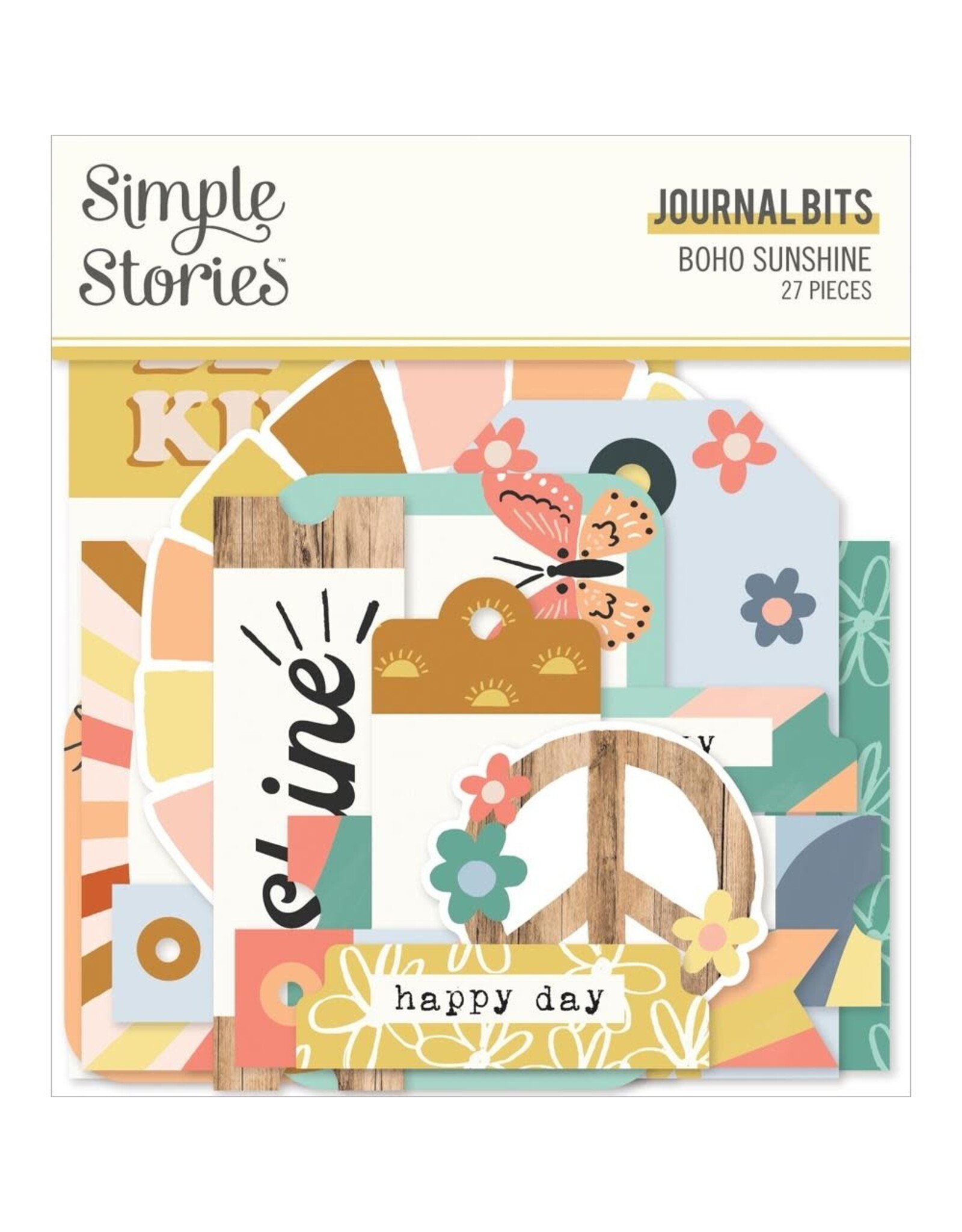 SIMPLE STORIES SIMPLE STORIES BOHO SUNSHINE JOURNAL BITS 27/PK