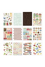 SIMPLE STORIES SIMPLE STORIES SIMPLE VINTAGE BERRY FIELDS STICKER BOOK 12 SHEETS