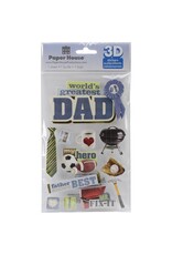 PAPER HOUSE PRODUCTIONS PAPER HOUSE DAD 3D STICKERS 4.5x7.5