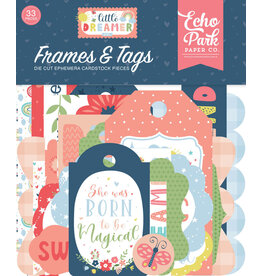 ECHO PARK PAPER ECHO PARK LITTLE DREAMER FRAMES & TAGS EPHEMERA 33PC