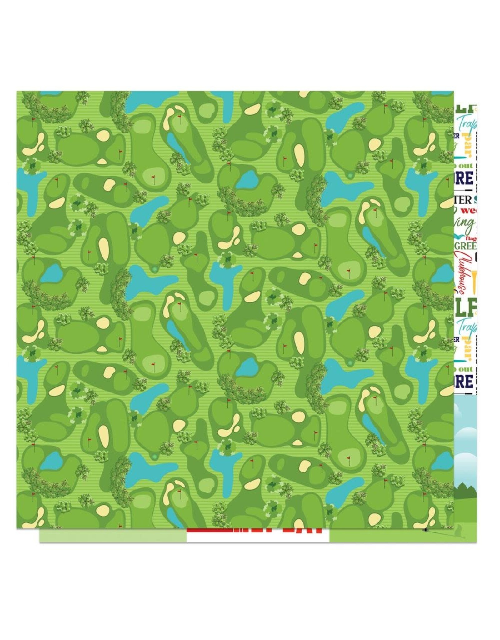PHOTOPLAY PAPER PHOTOPLAY MVP GOLF BACK 9 12X12 CARDSTOCK